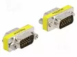 ADAPTERI - D-SUB 15PIN PISTOKE,MOLEMMIN PUOLIN - Tietokonekaapelit ja -adapterit - DELOCK-65010 - 1
