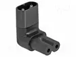 IEC C7 NAARAS-IEC C8 UROS-KULMA- 2,5A - 250V - Tietokone- ja laitejohdot - DELOCK-80470 - 1