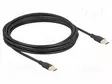 KAAPELI - USB 2.0 - USB C PISTOKE,MOLEMMIN PUOLIN - KULLATTU - 4M - USB kaapelit ja adapterit - DELOCK-81240 - 1