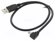 CABLE - USB 2.0 - USB A PLUG,USB B MINI PLUG 90° LEFT/RIGHT - 0.5M - USB kaapelit ja adapterit - DELOCK-81650 - 1