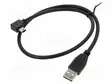 CABLE - USB 2.0 - USB A PLUG,USB B MINI PLUG 90° LEFT/RIGHT - 0.5M - USB kaapelit ja adapterit - DELOCK-82680 - 1