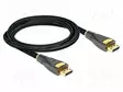 KAAPELI - DISPLAYPORT-PISTOKE,MOLEMMIN PUOLIN - TEKSTIILI - PIT: 1M - HDMI, DVI, DisplayPort johdot - DELOCK-82770 - 1