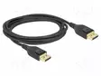 KAAPELI - DISPLAYPORT-PISTOKE,MOLEMMIN PUOLIN - DISPLAYPORT 1.4 - HDMI, DVI, DisplayPort johdot - DELOCK-85660 - 1