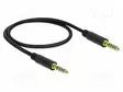KAAPELI - JACK 4,4MM 5PIN PISTOKE,MOLEMMIN PUOLIN - 0,5M - MUSTA - Muut audio-videokaapelit - DELOCK-85790 - 1