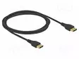 KAAPELI - DISPLAYPORT-PISTOKE,MOLEMMIN PUOLIN - DISPLAYPORT 1.4 - HDMI, DVI, DisplayPort johdot - DELOCK-85910 - 1