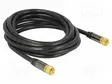 KAAPELI - 3M - F PISTOKE,MOLEMMIN PUOLIN - MUSTA - 75OHM - Antennijohdot - DELOCK-88920 - 1
