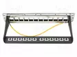 PATCH PANEL - KEYSTONE - RACK - MUSTA - RACK 10" - PORTTIEN LUKU: 12 - Tietokonetarvikkeet - muut - DN-91420 - 2