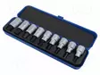 SOCKET: HEX KEY-BIT-SET - 9PCS. - Hylsyavainsarjat - GEDORE-6156250 - 1