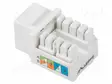 RJ45 MODUULI - VALKOINEN - CAT: 5E - JOHTOON - RJ45-PISTORASIA - LSA - Tietokonetarvikkeet - muut - KSU5-1090 - 2
