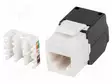 RJ45 MODUULI - VALKOINEN,MUSTA - CAT: 5E - JOHTOON - RJ45-PISTORASIA - Tietokonetarvikkeet - muut - KSU5-4000 - 1