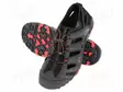 SANDALS - SIZE: 40 - MUSTA-PUNAINEN - KNITWEAR - TREKKING - Turvakengät ja polvisuojat - LAHTI-L3061540 - 1