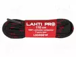 SHOELACES - MUSTA-PUNAINEN - FLAT - 10SET - 1100MM - Työ- ja suojavaatteet - LAHTI-L9040710 - 1