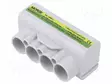 LIITIN: JAKOPALA - SLT50 - 1KV - PIN: 7(4+3) - RUUVI TERMINAALI - Kiskoliittimet - MAS4051Y10 - 1