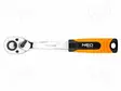 WRENCH: RATTLE - 1/2" - WITH SWITCH - 255MM - TEETH: 72 - Hylsyavaimet - NEO-08-520 - 1