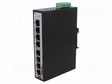 SWITCH POE ETHERNET - HALLITSEMATON - PORTTIEN LUKU: 8 - 48÷55VDC - Teollisuusverkot - PGU-0800 - 1