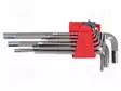 WRENCH: HEX KEY-SET - S2 STEEL - LONG - 9PCS. - Kuusiokolo- ja TORX avaimet - PRE-48320 - 1