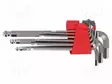 WRENCH: HEX KEY-SET - SPHERICAL - S2 STEEL - 9PCS. - Kuusiokolo- ja TORX avaimet - PRE-48330 - 1