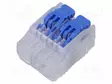 PIKALIITIN - 32A - 600V - JOHTOON - JOUSIPURISTIN - KUPLAPAKKAUS - WAGO ja muut pikaliittimet - SCL2B10 - 1