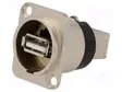 ADAPTERI - F LIITINT - SUORA - USB 2.0 - METALLI - 19X24MM - USB liittimet - CP30110 - 1