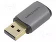 ADAPTERI - USB A PISTOKE,USB C RASIA - KULLATTU - HARMAA - USB kaapelit ja adapterit - CDMH0 - 1