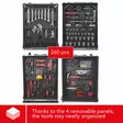 ALUMINIUM TOOL CASE 260 pcs - Työkalusarjat - HSET260 - 5