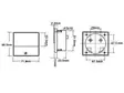 ANALOGINEN PANEELIMITTARI 30Vdc 70x60mm - Analogiset paneelimittarit - AVM7030 - 1