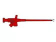 CLAMP ROTATING & FLEXIBLE CLIP JAWS, RED, FEMALE SOCKET 4mm - KLEPS30 - Oskilloskooppien mittapäät - HM6410 - 1