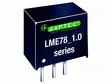 DC/DC MUUNNIN - TULOJÄNNITE 8÷36VDC - LÄHTÖJÄNNITE -15/15VDC - ILÄH: -300MA÷1A - DC/DC muuntimet - LME78-15-1.0 - 2