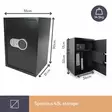 ELECTRONIC SAFE BOX - 50 x 35 x 31 cm - Kassakaapit ja setelintunnistimet - BG90020 - 6