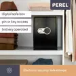 ELECTRONIC SAFE BOX - 50 x 35 x 31 cm - Kassakaapit ja setelintunnistimet - BG90020 - 2
