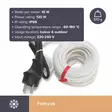 FROST PROTECTION HEATING CABLE - 12m - Sulatuskaapelit - 120-0 - 6