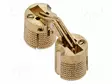FURNITURE HINGE - L: 31MM - BRASS - CYLINDRICAL,RECESSED - Saranat - GTV-ZC-GTV-14-00 - 1
