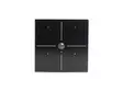 Glass Panel control module with 4 touch keys and built-in motion and twilight sensor (Black Edition) - Taloautomaatio - VMBGP4PIR-B-20 - 1