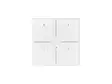 Glass Panel control module with 4 touch keys and built-in motion and twilight sensor (White Edition) - Taloautomaatio - VMBGP4PIR-W-20 - 1