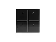 Glass Panel control module with 4 touch keys (Black Edition) - Taloautomaatio - VMBGP4-B-20 - 1