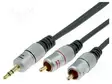 KAAPELI - JACK 3,5MM 3PIN PISTOKE,RCA-PISTOKE X2 - 5M - MUSTA - Muut audio-videokaapelit - TCV3420-5.0 - 1