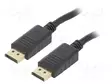 KAAPELI - DISPLAYPORT-PISTOKE,MOLEMMIN PUOLIN - PVC - 3M - MUSTA - HDMI, DVI, DisplayPort johdot - CC-DP2-10 - 1