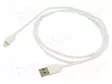 KAAPELI - USB 2.0 - APPLE LIGHTNING-PISTOKE,USB A PISTOKE - 1M - USB kaapelit ja adapterit - AK-USB-30 - 1
