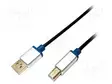 KAAPELI - USB 2.0 - USB A PISTOKE,USB B PISTOKE - 2M - MUSTA - USB kaapelit ja adapterit - BUAB220 - 1