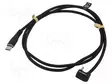KAAPELI - USB 2.0 - USB C PISTOKE,USB C KULMALIITIN - 1M - MUSTA - USB kaapelit ja adapterit - CU0190 - 1