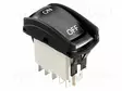 KEINUKYTKIN - DPDT - (ON)-OFF-(ON) - LED - RUNKO: MUSTA - 21,08X36,8MM - Keinukytkimet - KH147AAZEFG22N-0 - 1