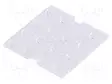 LED-LINSSI - NELIÖMAINEN - PLEXIGLASS PMMA - LÄPINÄKYVÄ - H: 4,3MM - Linssit LEDeille - C16220 - 2