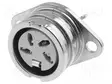 LIITIN: DIN - N LIITINAARAS - PIN: 4 - 216° - JUOTETTAVA - 34V - 2A - DIN liittimet - 593-0400 - 1