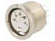 LIITIN: DIN - N LIITINAARAS - PIN: 5 - 180° - THT - 34V - 2A - HOPEOITU - DIN liittimet - 690-0500 - 1