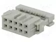 LIITIN: IDC - PISTOKE - NAARAS - PIN: 10 - SUORA - IDC - - 2,54MM - IDC liittimet - 1-215882-0 - 1