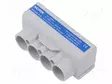 LIITIN: JAKOPALA - SLT50 - 1KV - PIN: 7(4+3) - RUUVI TERMINAALI - Kiskoliittimet - MAS4051B10 - 1