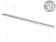 LIITIN: PIN - PIN-LIITIN - UROS - PIN: 50 - THT - AMPMODU MOD II - SUORA - Piikkirimaliittimet - 5-826926-0 - 1