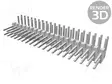 LIITIN: PIN - PIN-LIITIN - UROS - PIN: 40 - THT - C-GRID III - 3A - 2,54MM - Piikkirimaliittimet - MX-90122-0140 - 1