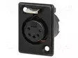 LIITIN: XLR - N LIITINAARAS - 7,5A - 50V - PIN: 5 - SUORA - HOPEOITU - XLR liittimet ja tarvikkeet - 710-0500 - 1