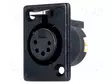 LIITIN: XLR - N LIITINAARAS - 7,5A - 50V - PIN: 5 - SUORA - KULLATTU - XLR liittimet ja tarvikkeet - 714-0500 - 1